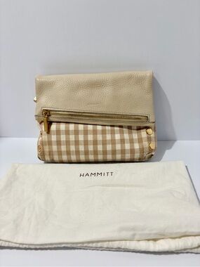 Hammitt VIP Dandelion Gingham Medium Fold-Over Crossbody